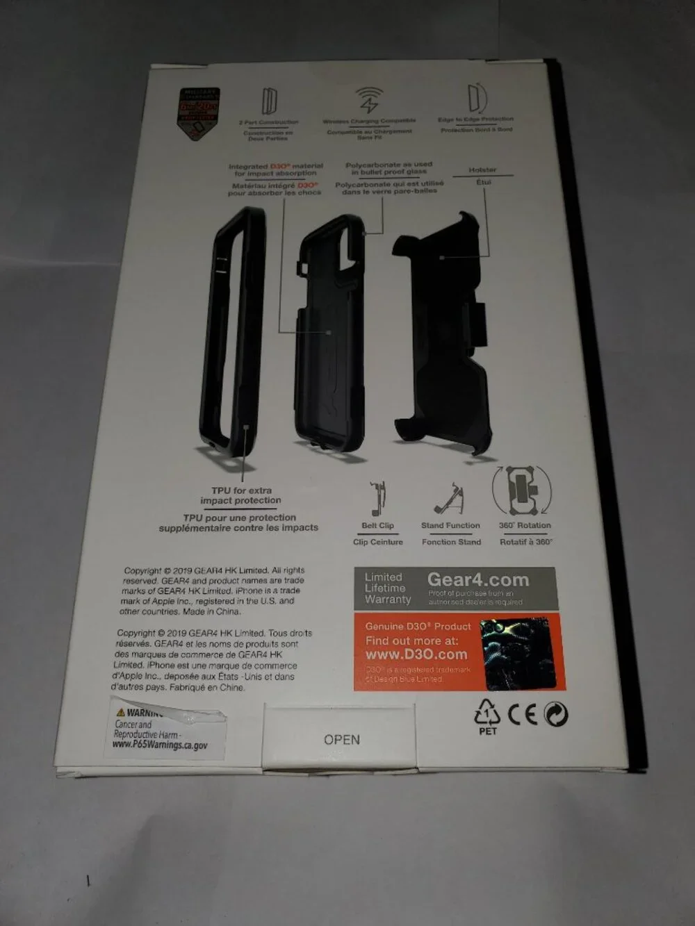 NEW BLACK GEAR4 PLATOON IPHONE 11 PRO (6.5